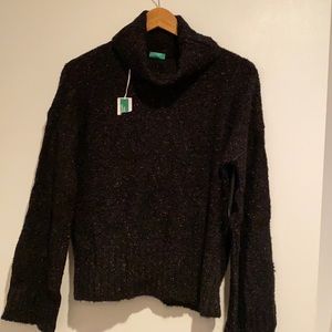 United Colours of Benetton Black Brown melange sweater